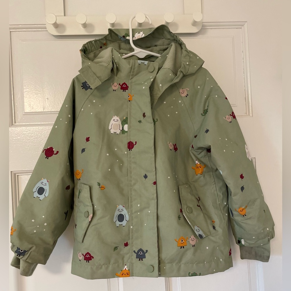 Lined raincoat